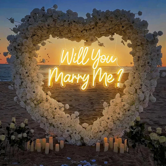 "Will You Marry Me?" Light Up Sign