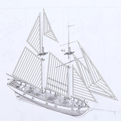 DIY Wooden Sailboat Model Kit