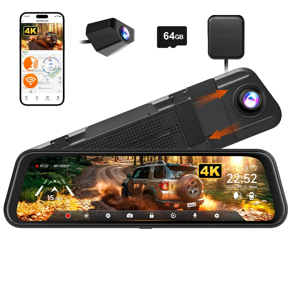 Plug & Play Front And Rear Dash Camera