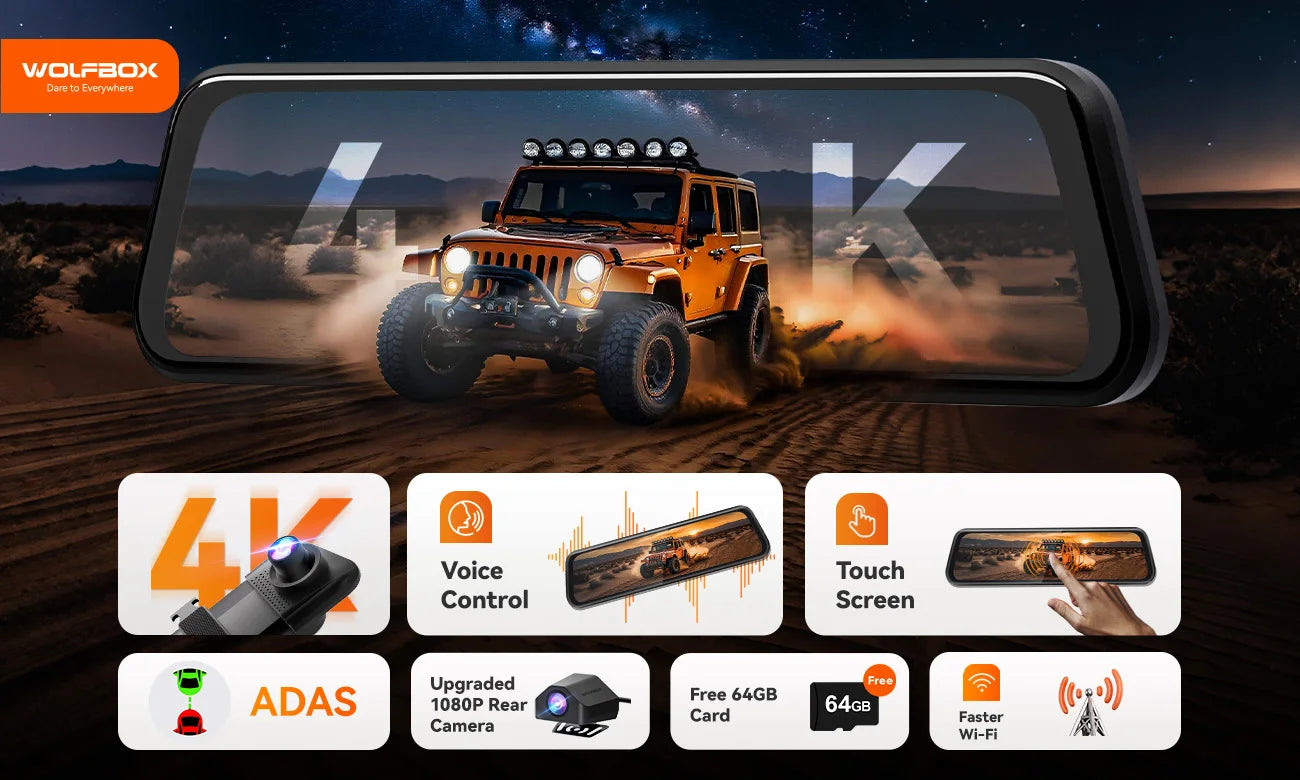 Plug & Play Front And Rear Dash Camera