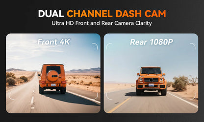 Plug & Play Front And Rear Dash Camera