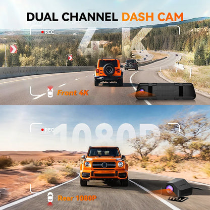 Plug & Play Front And Rear Dash Camera