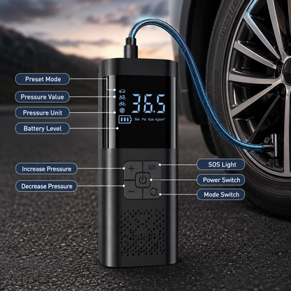 Digital Tire Air Pump