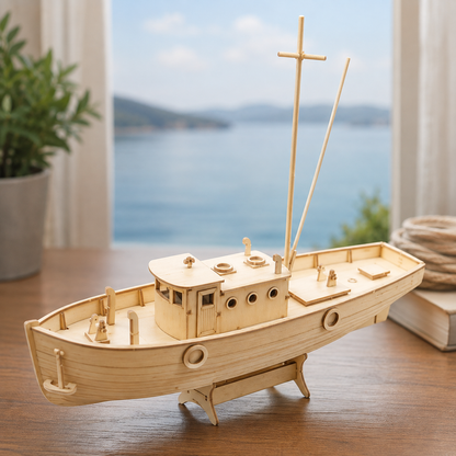DIY Wooden Sailboat Model Kit