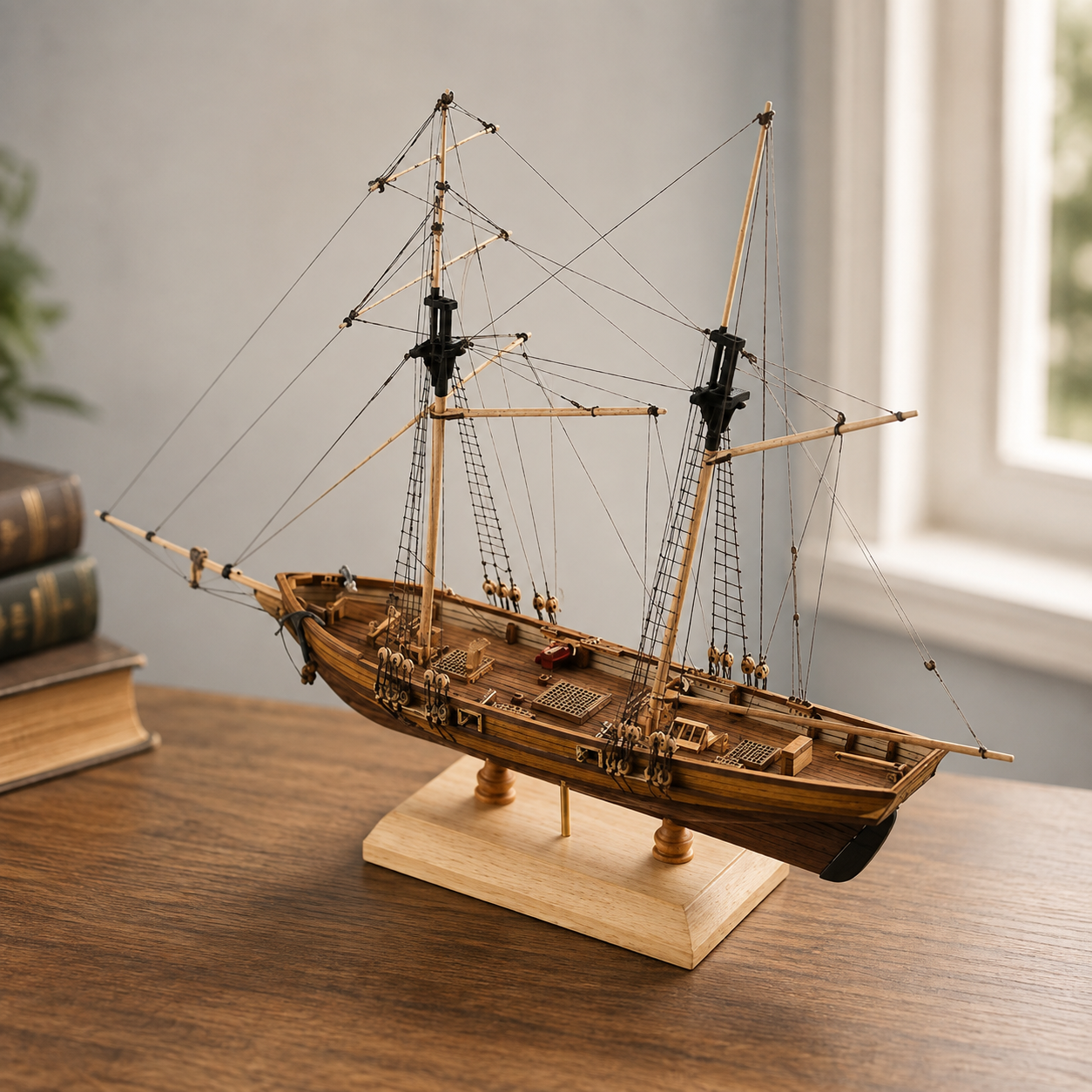 DIY Wooden Sailboat Model Kit